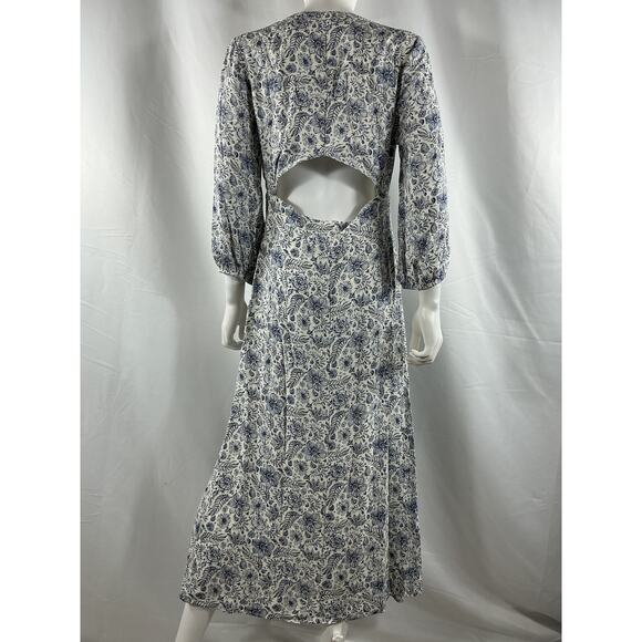Splendid X 'Cella' Blue Jane Printed Midi Dress Size M - Picture 3 of 4
